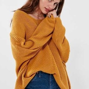 Urban Outfitters Mustard Yellow Oversized Sweater!